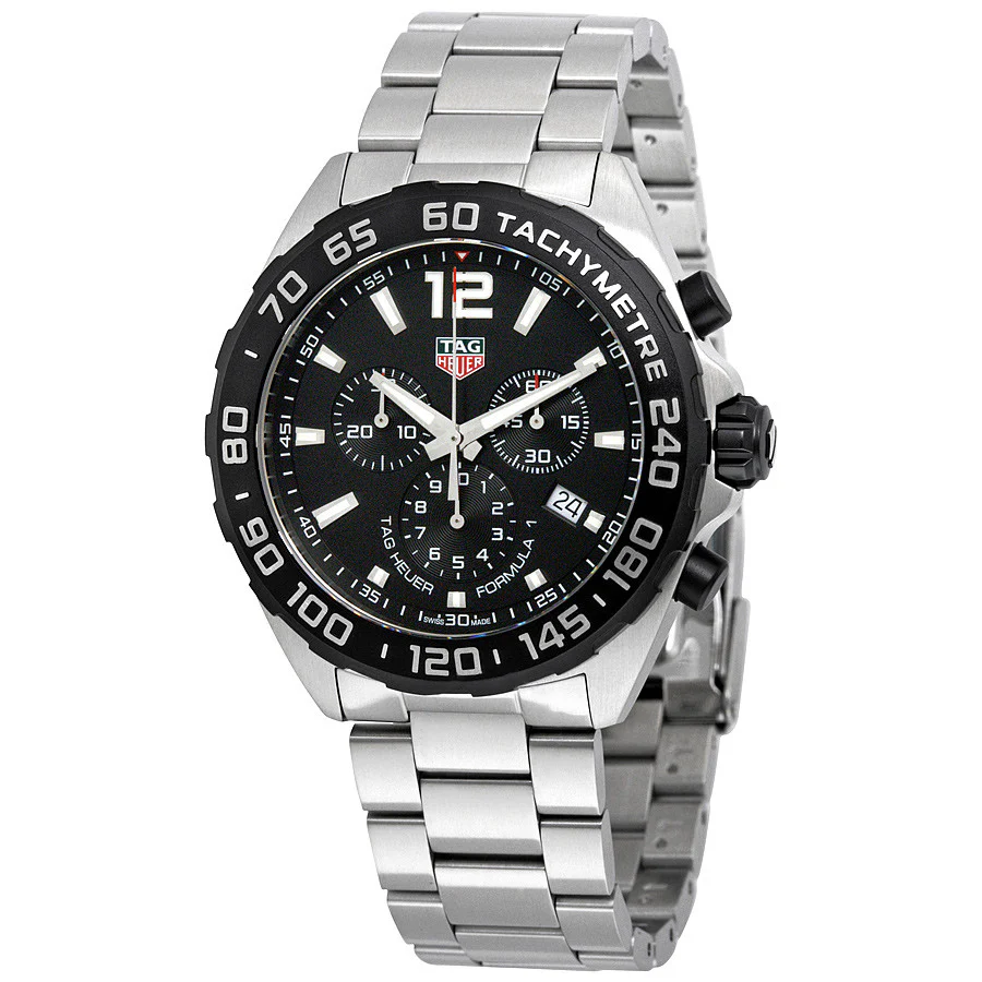 Tag Heuer Men's CAZ1010.BA0842 F1 Chrono Black Dial Watch