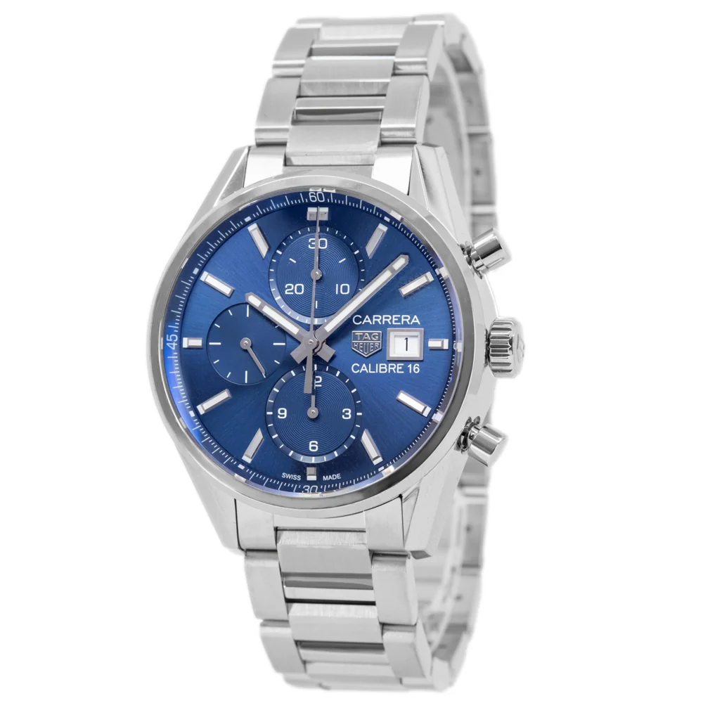 Tag Heuer Men's CBK2112.BA0715 Carrera Blue Dial Auto Watch