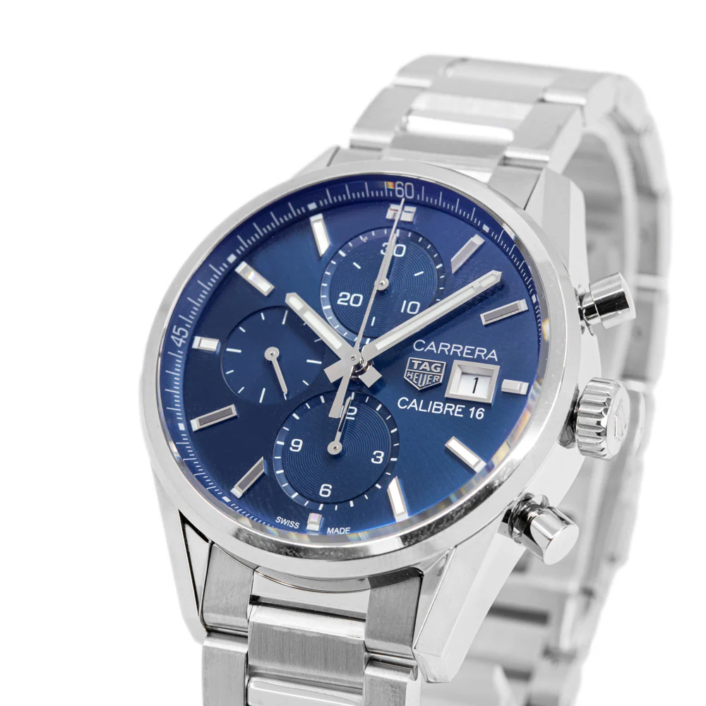 Tag Heuer Men's CBK2112.BA0715 Carrera Blue Dial Auto Watch - Image 8