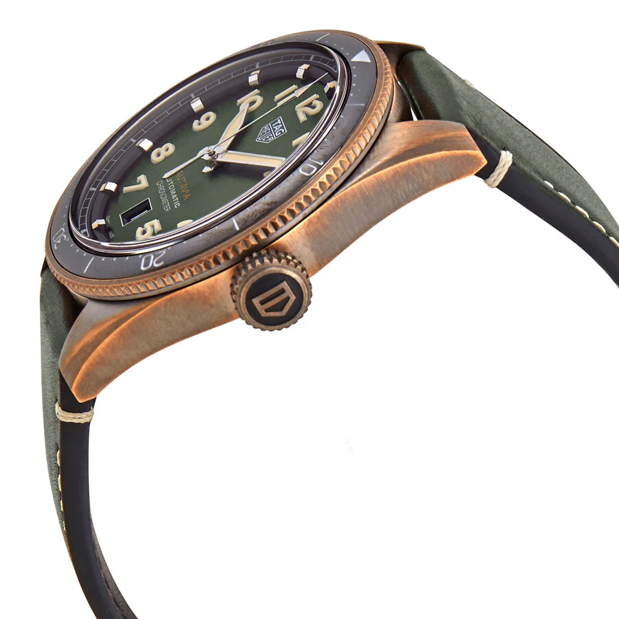 Tag Heuer Men's WBE5190.FC8268 Autavia Green Dial Watch - Image 4