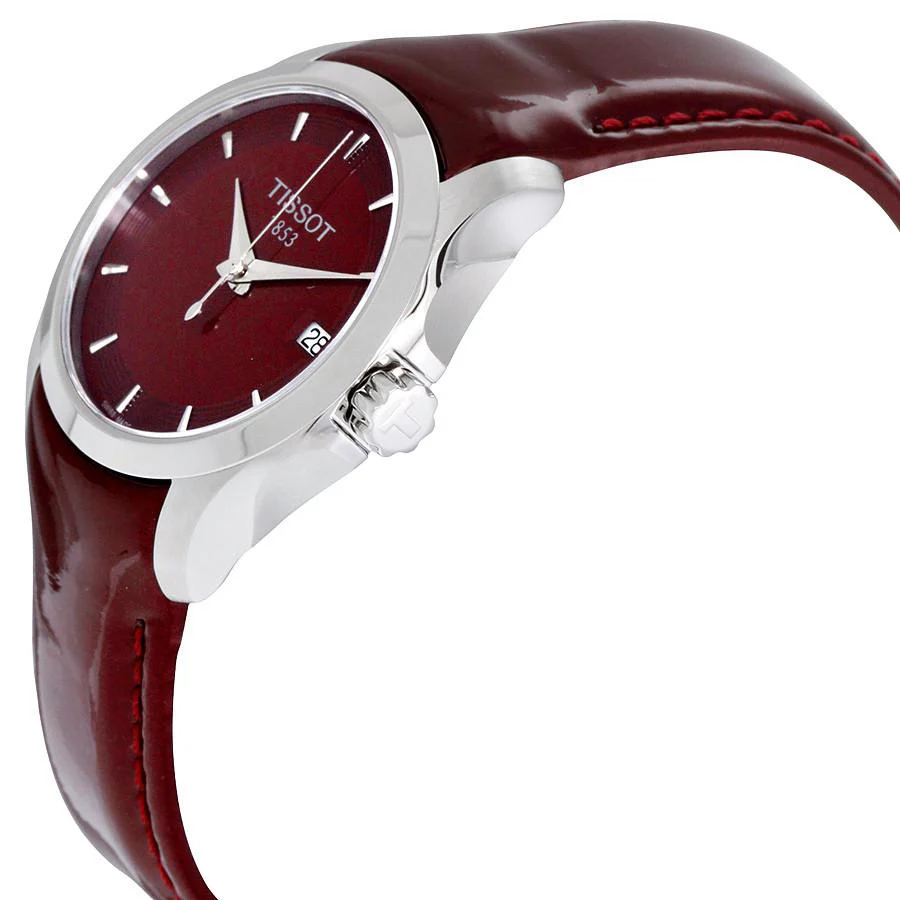 Tissot Ladies T035.210.16.371.00 Couturier Red Dial Watch - Image 4