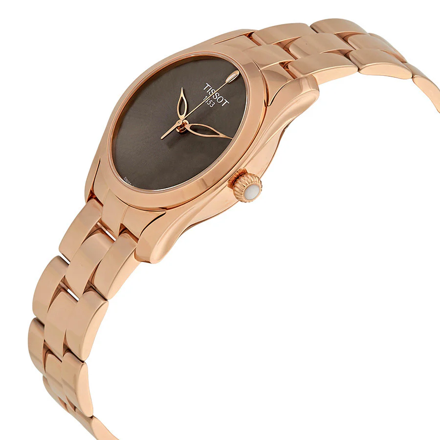 Tissot Ladies T1122103306100 T-Lady Rose Gold PVD Watch - Image 4