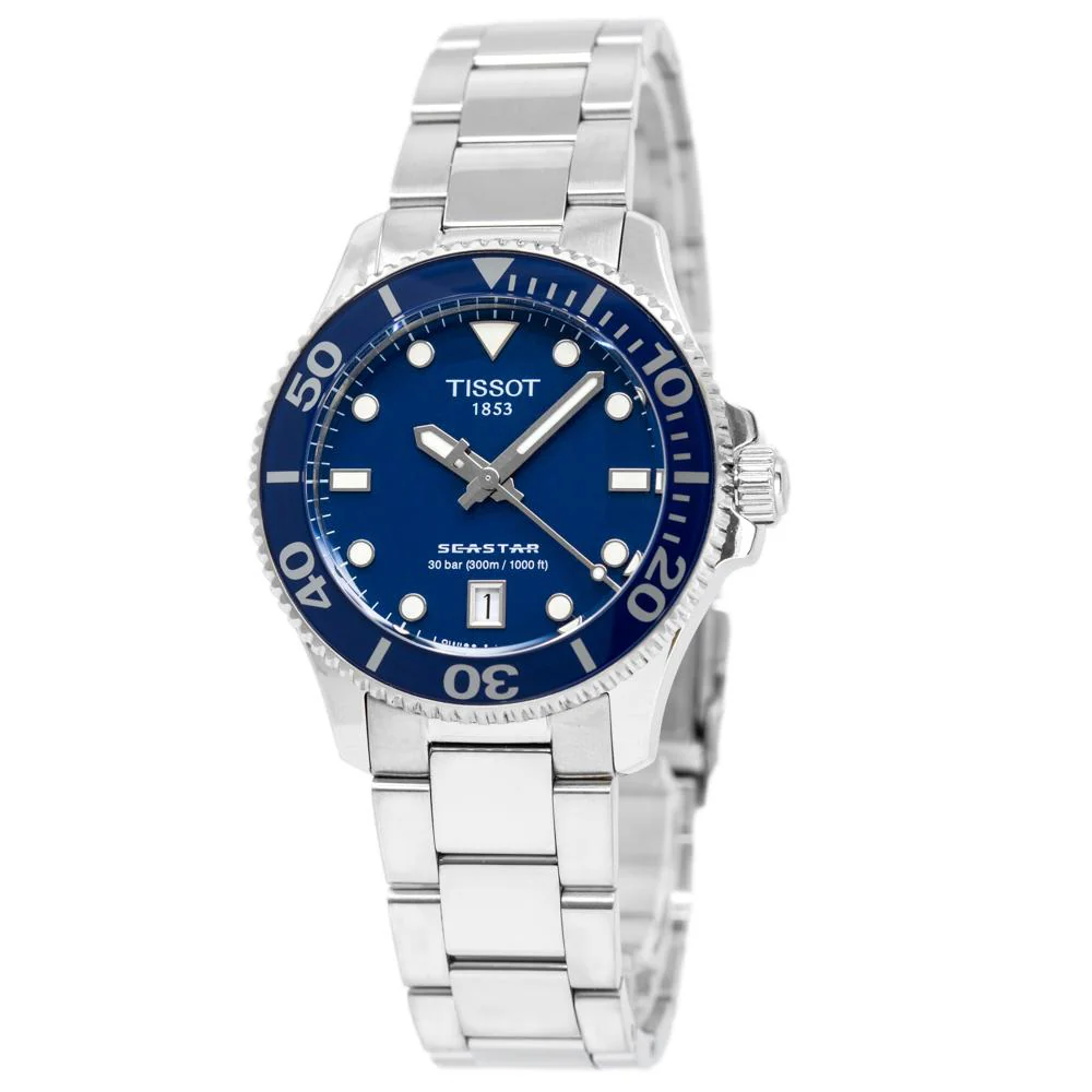 Tissot Ladies T120.210.11.041.00 Seastar1000 Blue Dial Watch