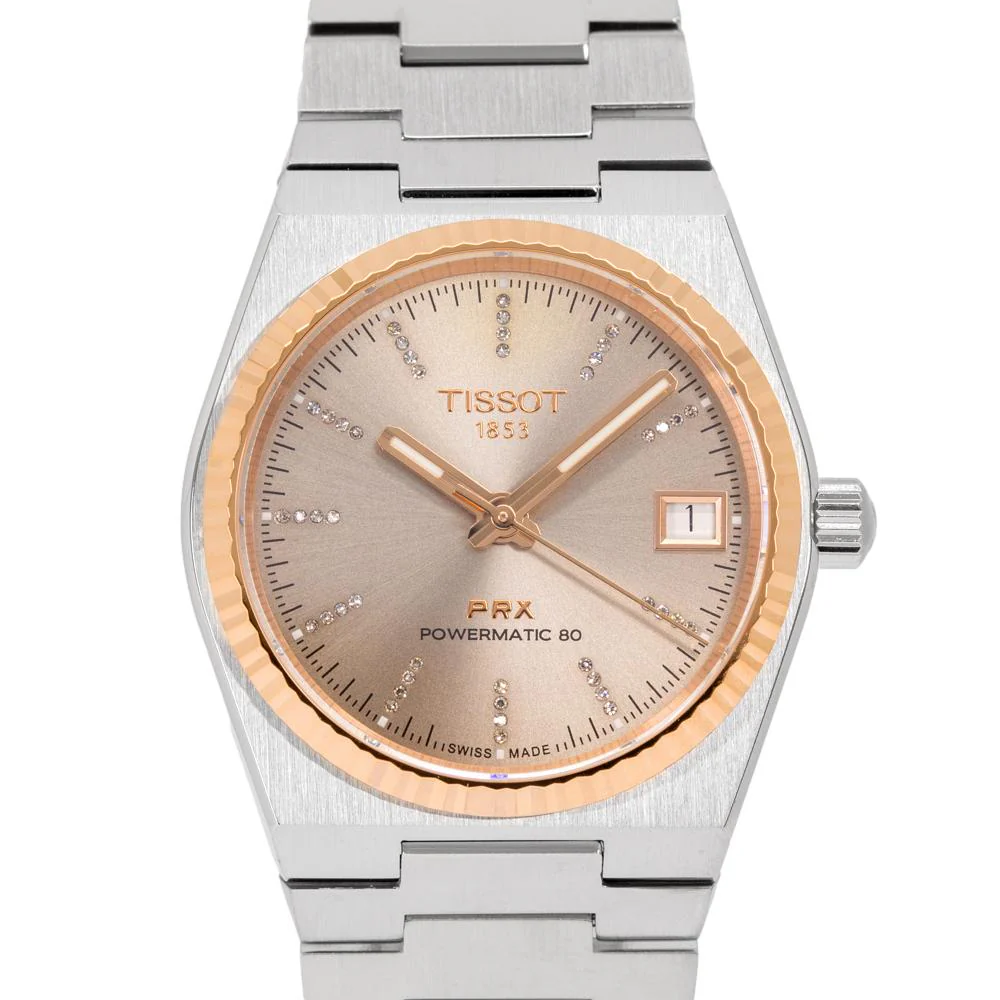 Tissot Ladies T931.207.41.336.00 PRX 18k Gold Bezel Auto - Image 2