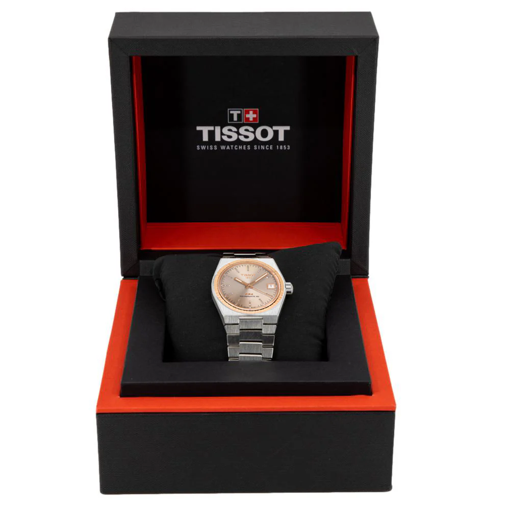 Tissot Ladies T931.207.41.336.00 PRX 18k Gold Bezel Auto - Image 8