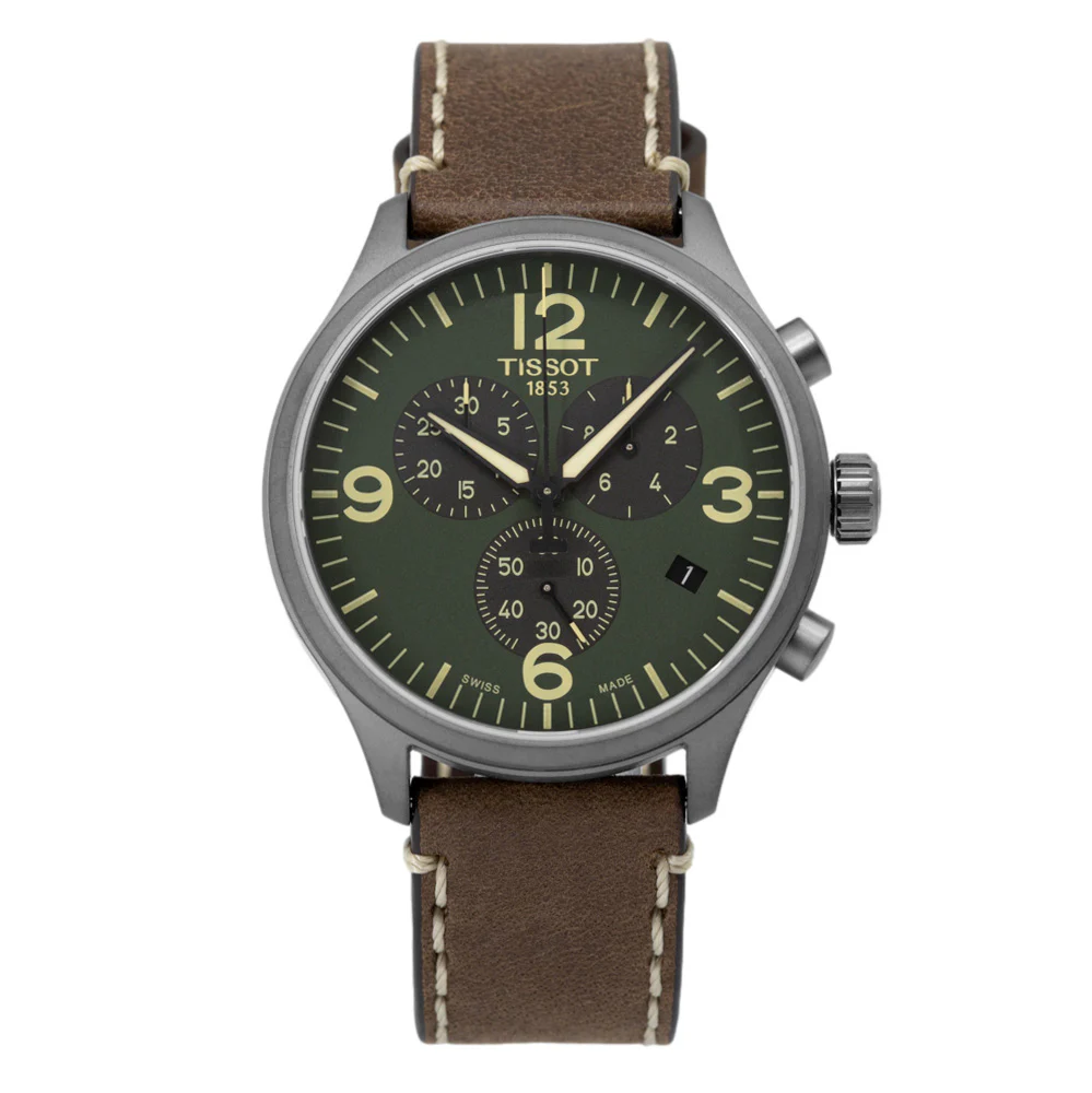 Tissot Men's T116.617.36.097.00 Chrono XL Green Dial Watch - Image 2
