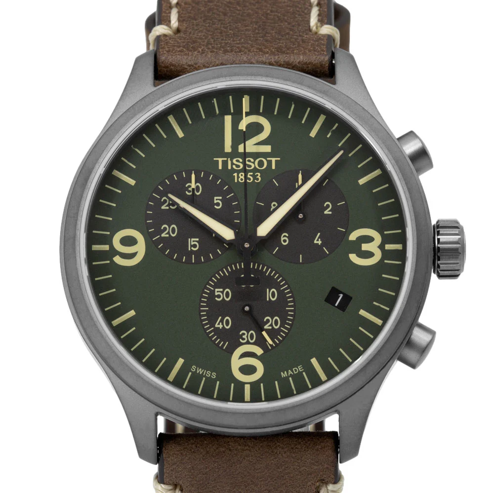Tissot Men's T116.617.36.097.00 Chrono XL Green Dial Watch - Image 3