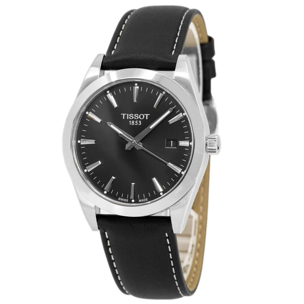 Tissot Men's T127.410.16.051.00 Gentleman Black Dial Watch