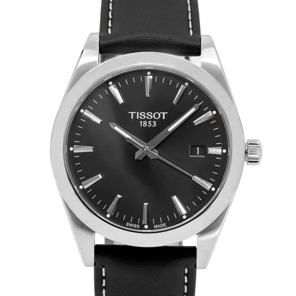 Tissot Men's T127.410.16.051.00 Gentleman Black Dial Watch - Image 3
