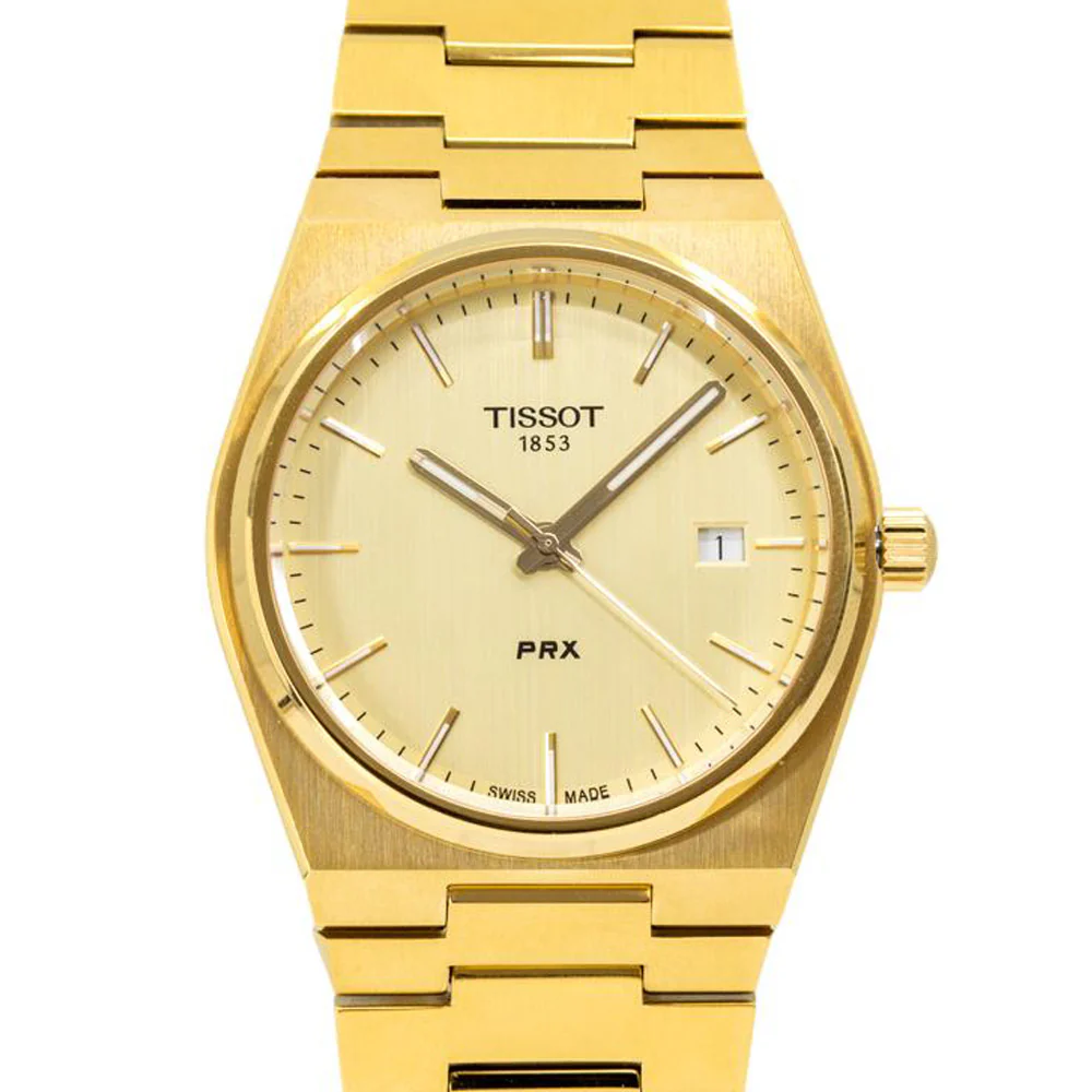 Tissot Men's T137.410.33.021.00 PRX Gold PVD Watch - Image 3