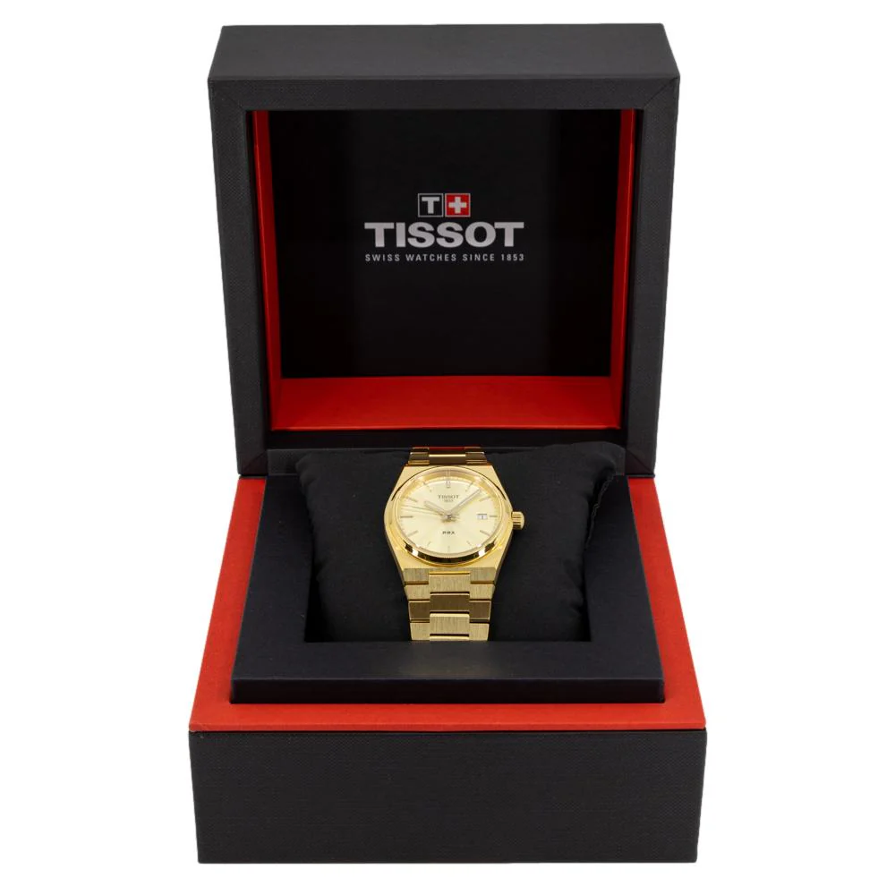 Tissot Men's T137.410.33.021.00 PRX Gold PVD Watch - Image 8