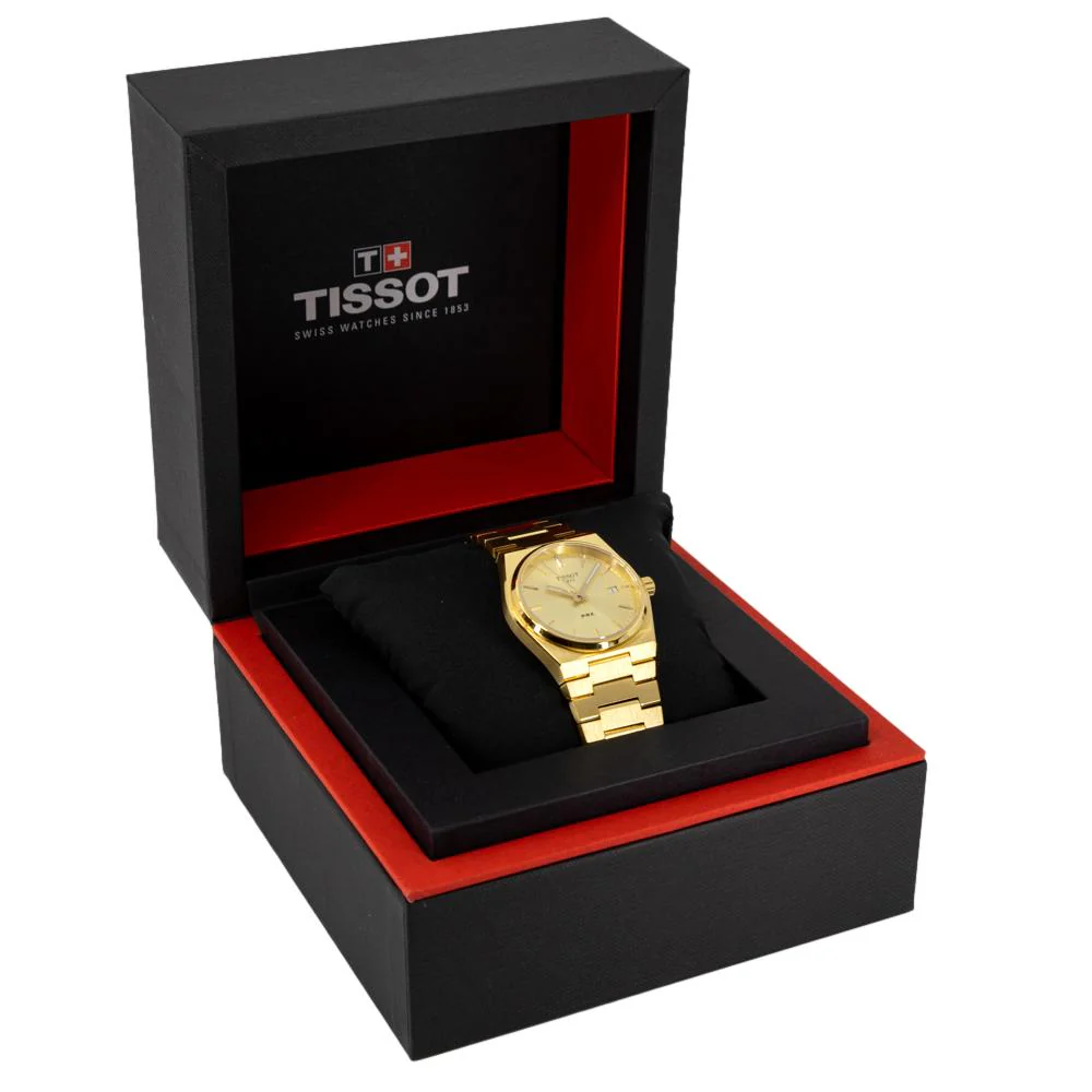 Tissot Men's T137.410.33.021.00 PRX Gold PVD Watch - Image 9