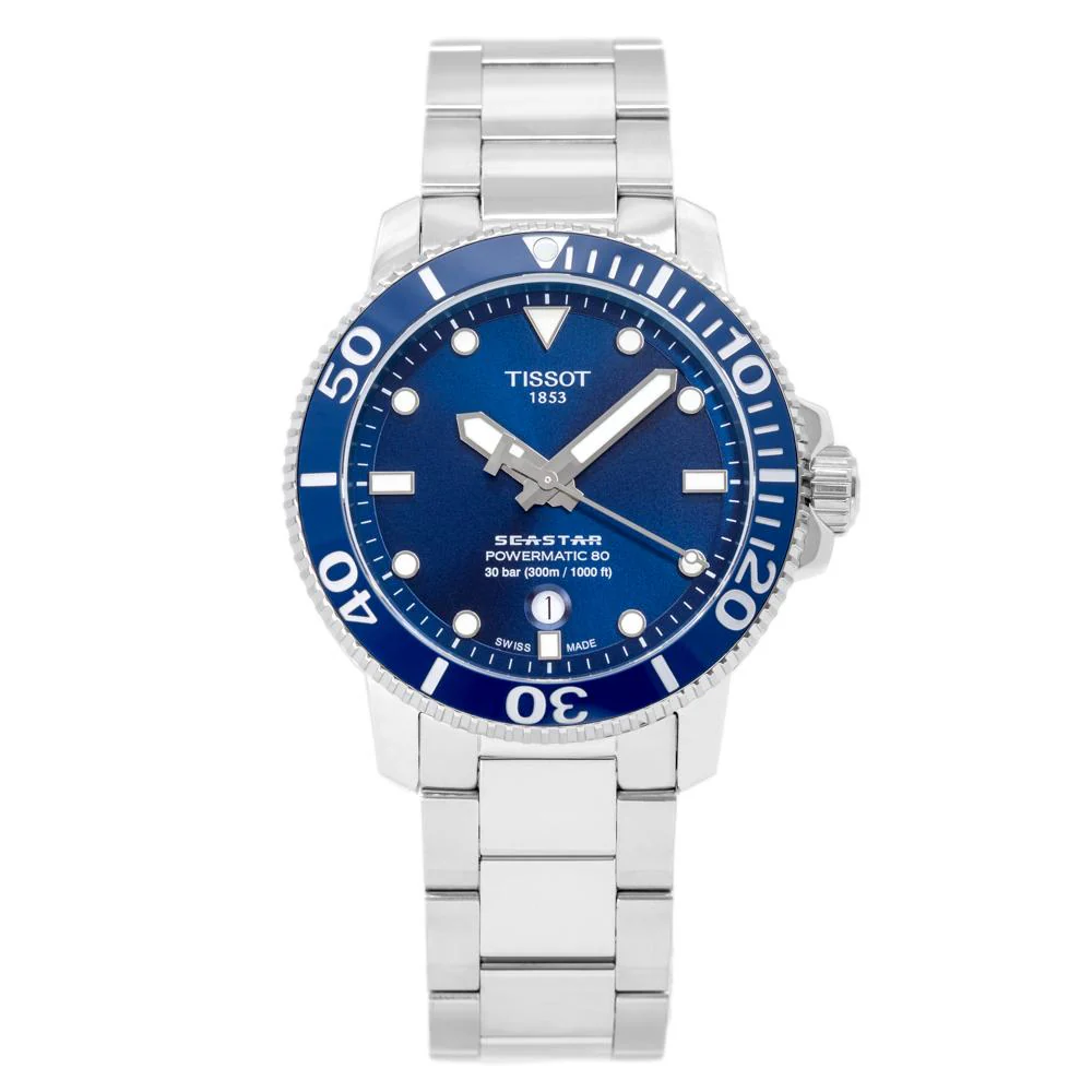 Tissot T120.407.11.041.03 Seastar 1000 Blue Dial Watch - Image 2