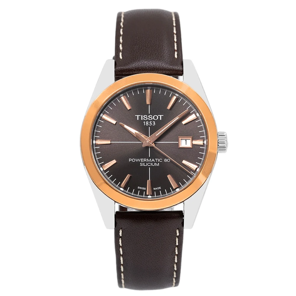 Tissot T927.407.46.291.00 Silicium 18k Gold Bezel Watch - Image 2