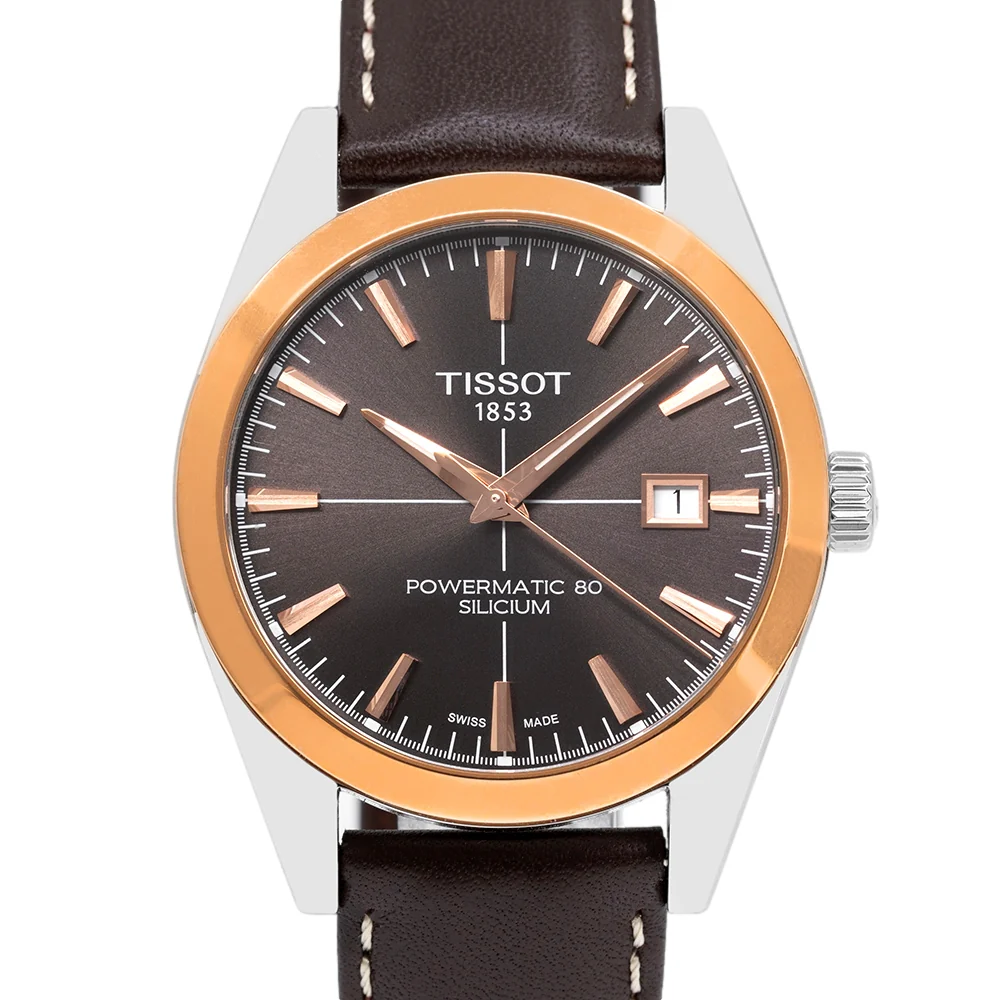 Tissot T927.407.46.291.00 Silicium 18k Gold Bezel Watch - Image 3