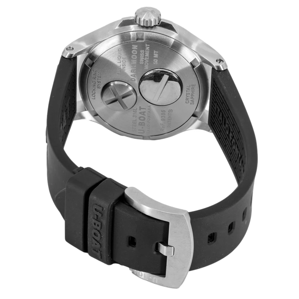 U-Boat 9305 Darkmoon 40 mm SS Red Glass - Image 5
