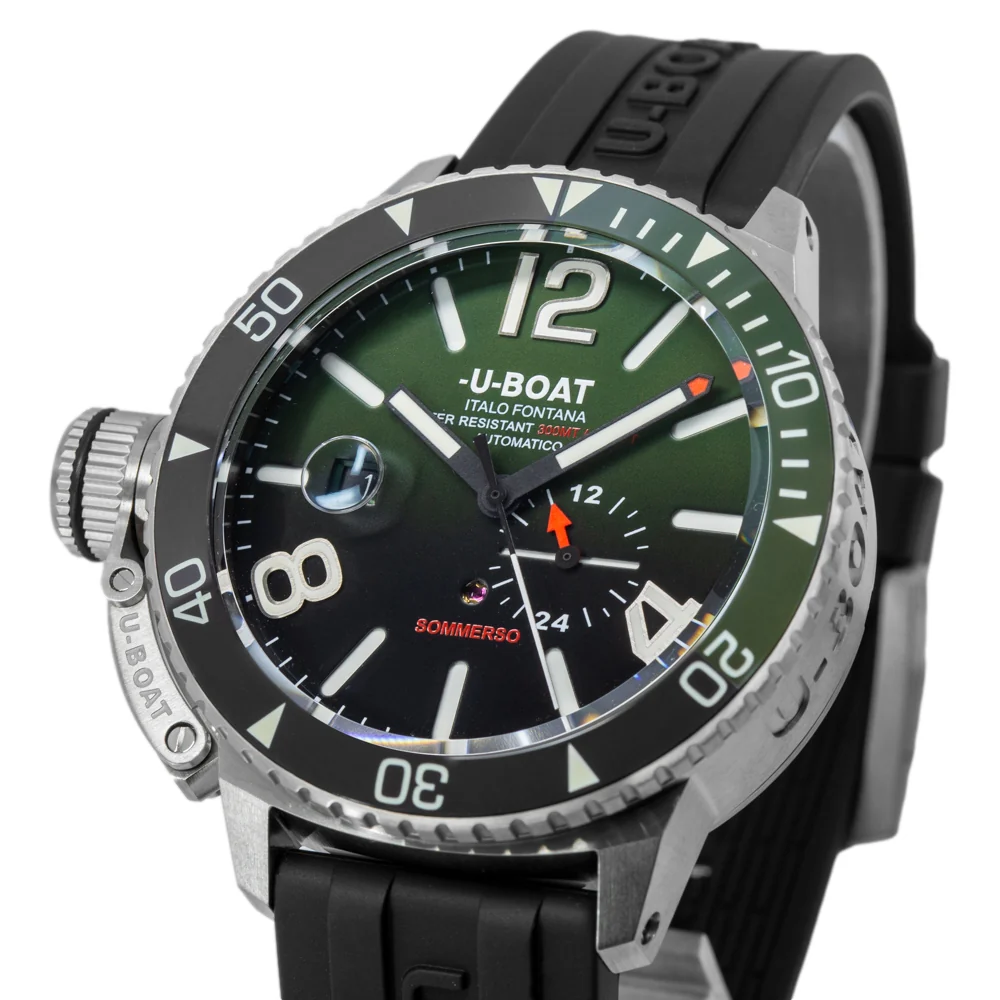 U-Boat Men's 9520 Sommerso 46 mm Ceramic Green Dial Auto - Image 10