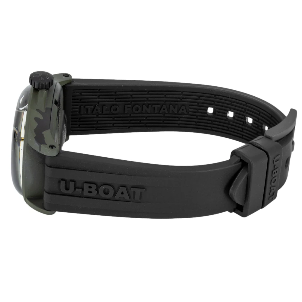 U-Boat Men's 9551 Darkmoon 40 mm BK Grey Curved Camouflage - Image 4