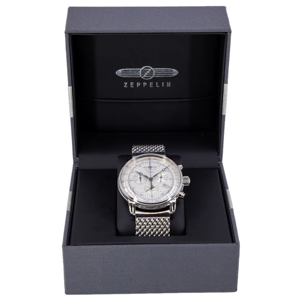 Zeppelin Men's 7680M-1 100 Years Zeppelin 42mm Quartz Chrono - Image 9